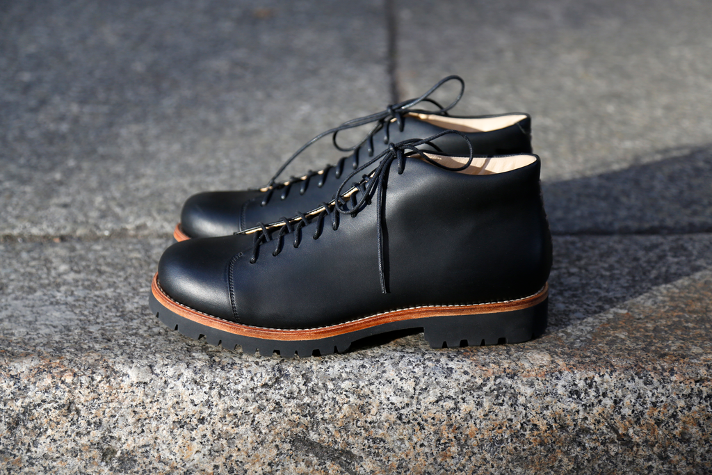 tan dress black shoes A Serious Boot (Tan Welt)