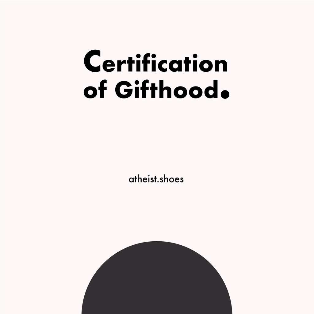 Certification of Gifthood