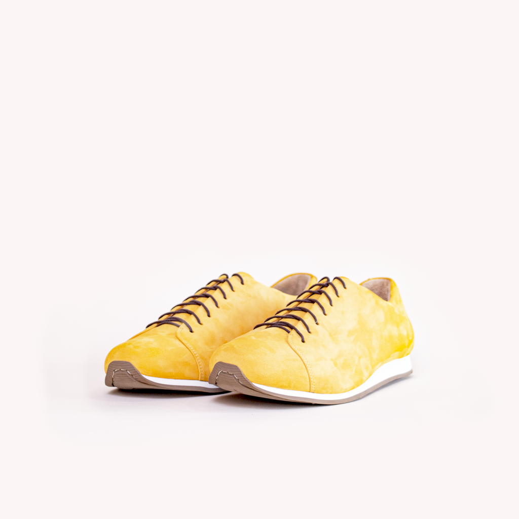 Atheist Shoes - Das Sneaker Honey Ochre. Ridiculously comfortable leather sneakers, designed in Berlin and handmade in Portugal